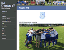 Tablet Screenshot of fsv-creuzburg.de